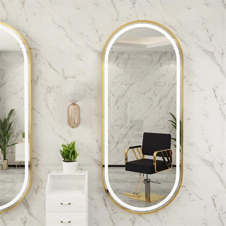 Modern Salon Furniture Mirror Station Used Barber Chairs Makeup Mirror Living Room Wholesale Barber Stations Makeup Mirror