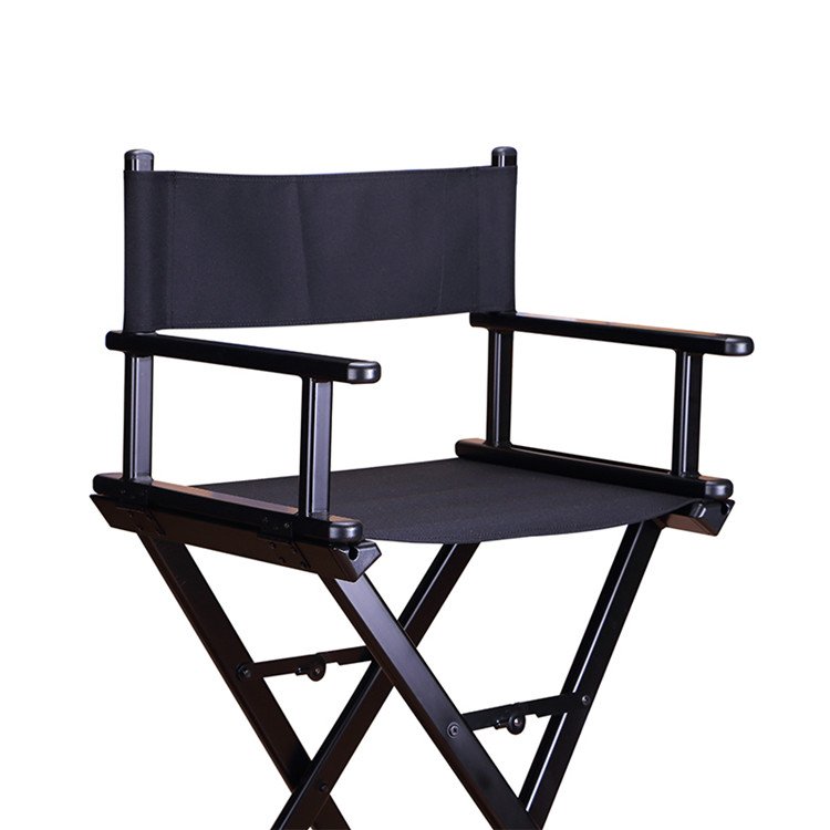 Professional Factory Aluminum Portable Custom Folding Chair Makeup Chair Tall Director Chair