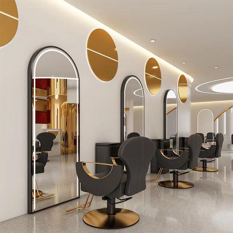 Diant Hot selling safe modern design style hair salon station styling mirror barber shop salon furniture hair salon mirrors