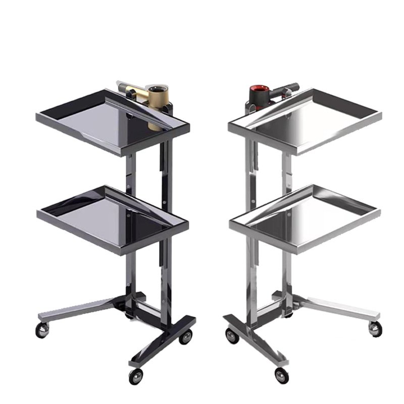 Factory Direct Sales Portable Salon Trolley Hairdressing Facial Beauty Trolley Cart Multi-function Hair Salon Equipment 4-wheels