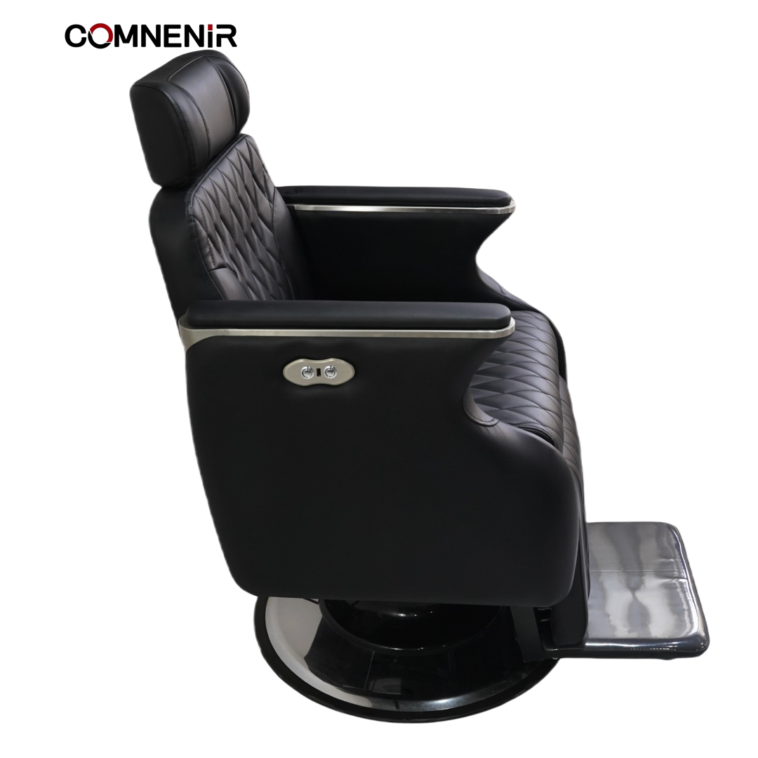 Modern White Adjustable Barber Chair for Hair Cutting Beauty Salon Pedicure Technician Furniture