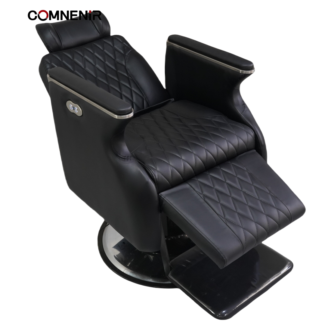 Modern White Adjustable Barber Chair for Hair Cutting Beauty Salon Pedicure Technician Furniture