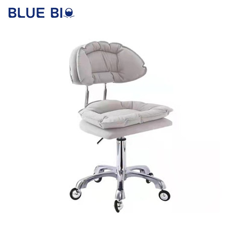 Comfortable Beauty Nail Salon Stylist Chair Hair Salon Stool Salon Furniture Adjustable Rotating Home Esports Blue Chair