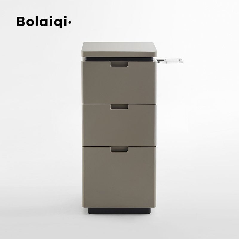 BOLAIQI wholesale hair salon tool storage cabinet grey wooden beauty salon cabinet with drawers