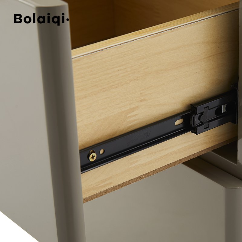 BOLAIQI wholesale hair salon tool storage cabinet grey wooden beauty salon cabinet with drawers