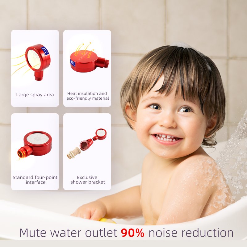 Salon Chair Barber Water Filter Shower Head Shampoo Ceramic Basin Sink Bowl LED Electric Shower Head
