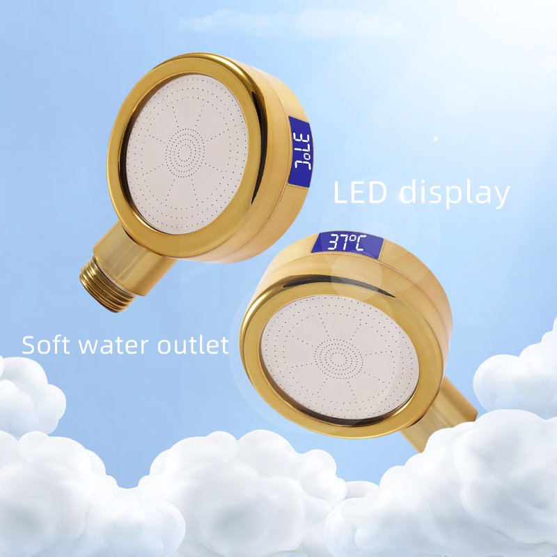 Salon Chair Barber Water Filter Shower Head Shampoo Ceramic Basin Sink Bowl LED Electric Shower Head