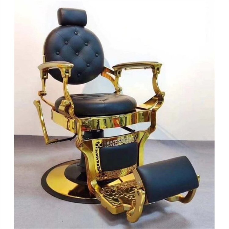 Professional Modern Luxury Barber Chair High End Beauty Salon Furniture Multifunctional Durable Barber Chair