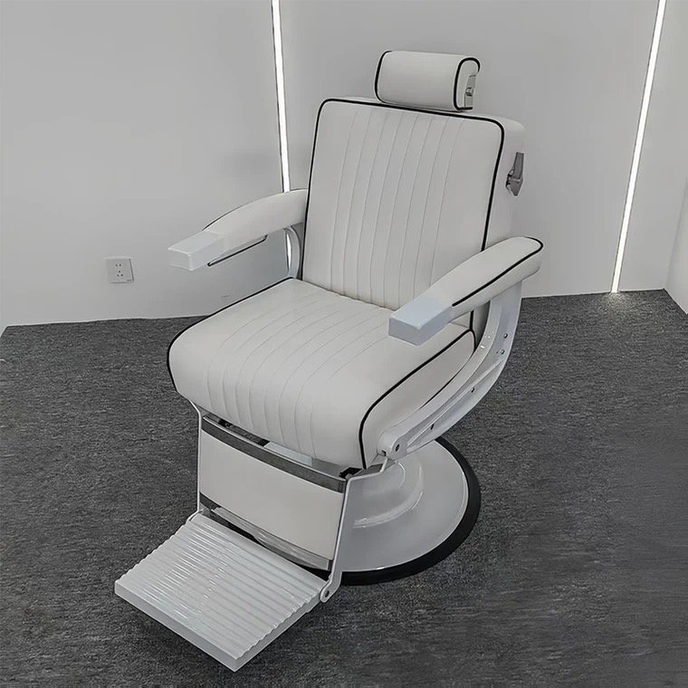 Hairdressing Salon Chair Commercial Furniture Barber Chair Hairdressing Beauty Salon Equipment Jincheng Wholesale White Modern