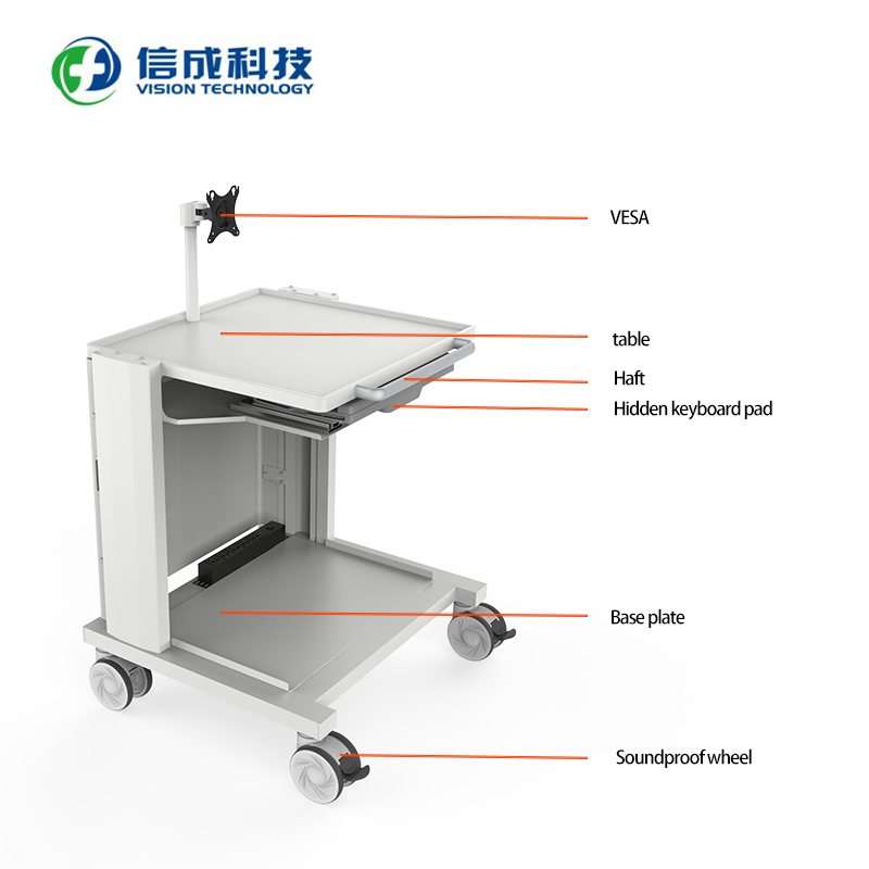 Monitor Computer trolley Can Enlarge The Chassis Power Station trolley Support All Kinds Of Hospital trolley Customization