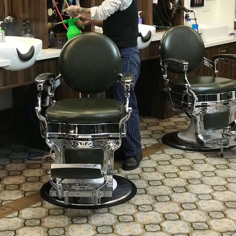 Variety of colors for salon barber shop retro barber chair high quality hydraulic pump comfortable and tiltable
