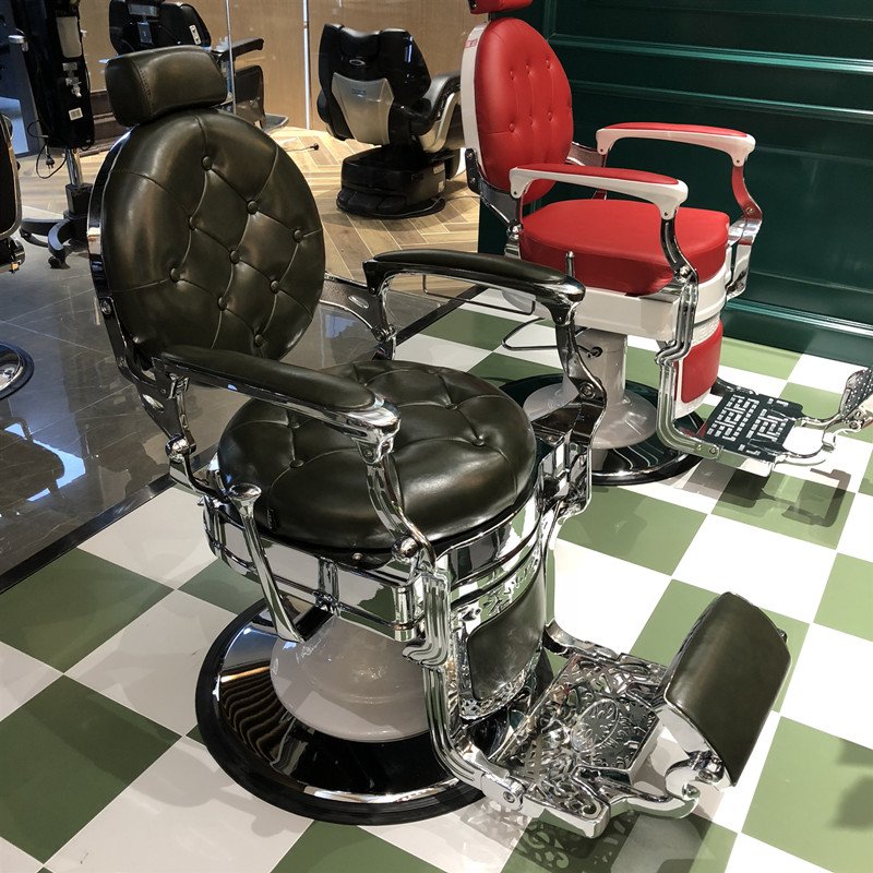 Variety of colors for salon barber shop retro barber chair high quality hydraulic pump comfortable and tiltable