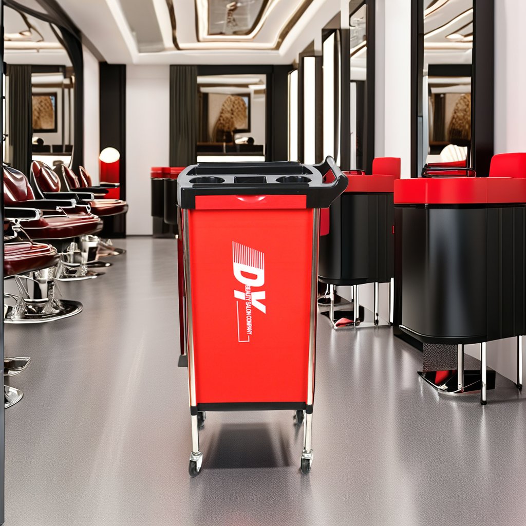 Beauty Salon Equipment Trolley Cart with On-Wheels Storage for Hair Salon Furniture for Living Room Kitchen Hospital Use
