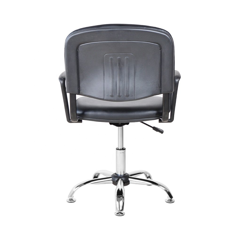 Barbershop Salon Hairdressing Chairs Metal Base Barber Chair Leather stool with wheels