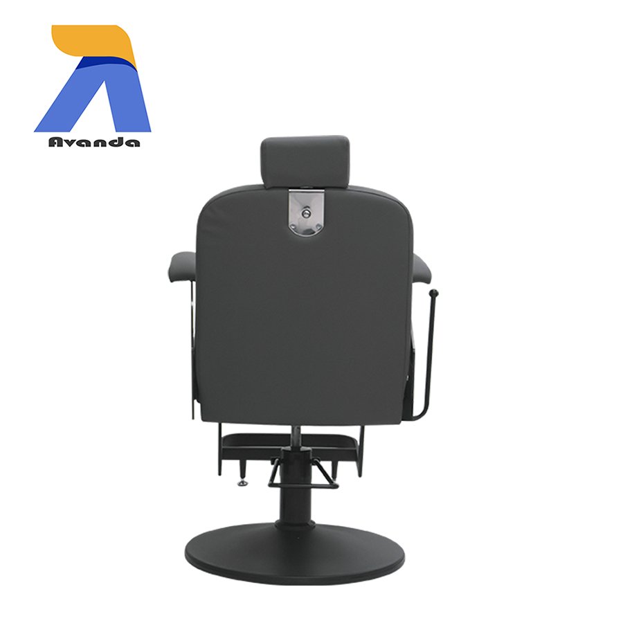 High Quality Commercial Salon Furniture Black Painting Frame Barber Styling Chairs For Sale