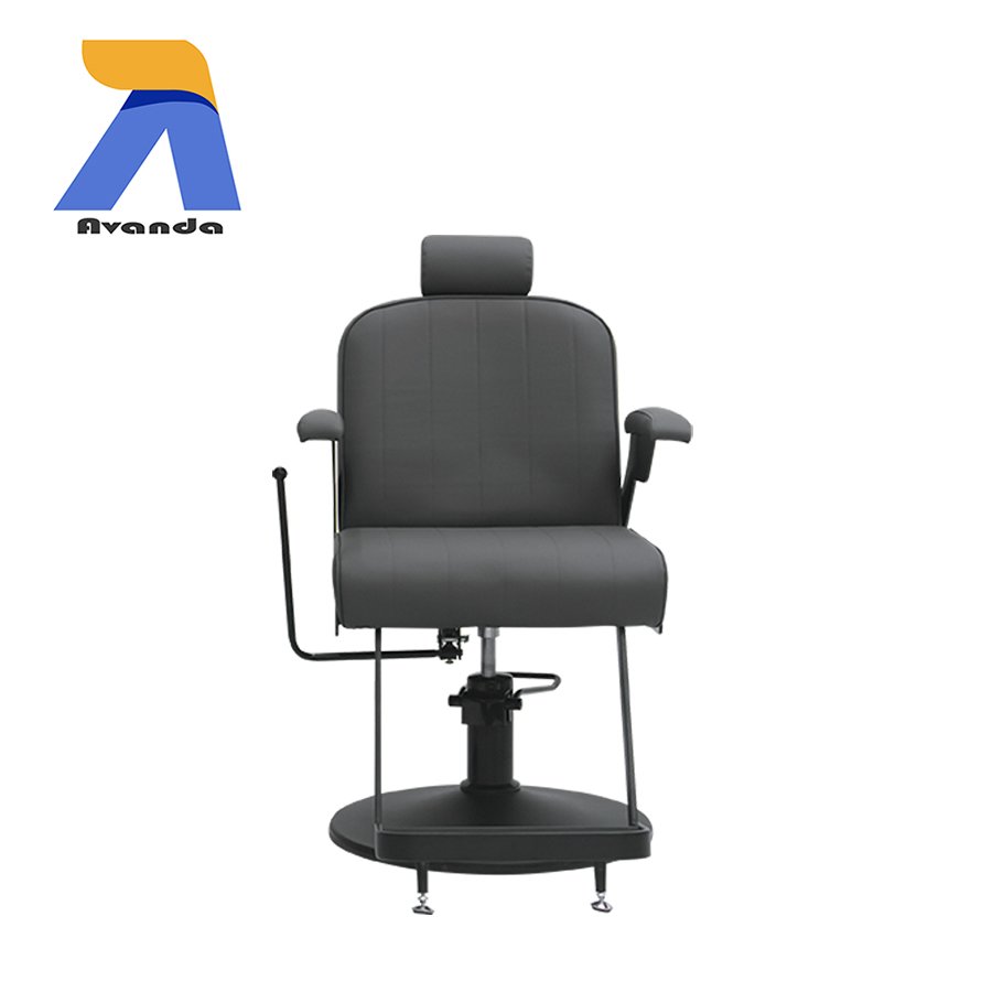 High Quality Commercial Salon Furniture Black Painting Frame Barber Styling Chairs For Sale