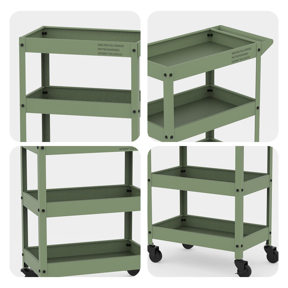 3 Level Mechanic Rolling Large Tools Cart Workshop Metal trolley Cart Garage Workshop Tool trolley Tool Cart