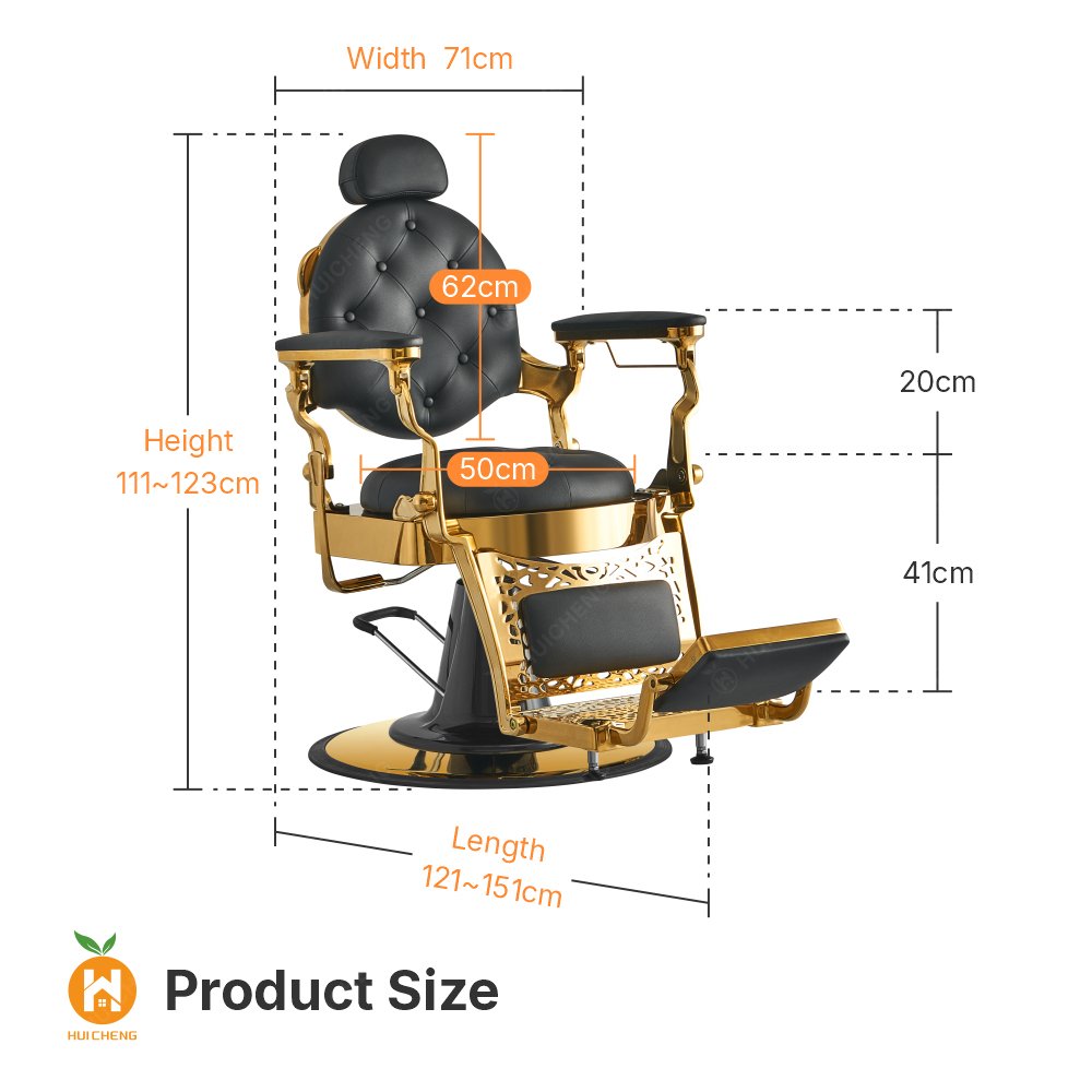 Vintage salon equipment heavy duty leather modern beauty salon barber shop beauty chair BC8868