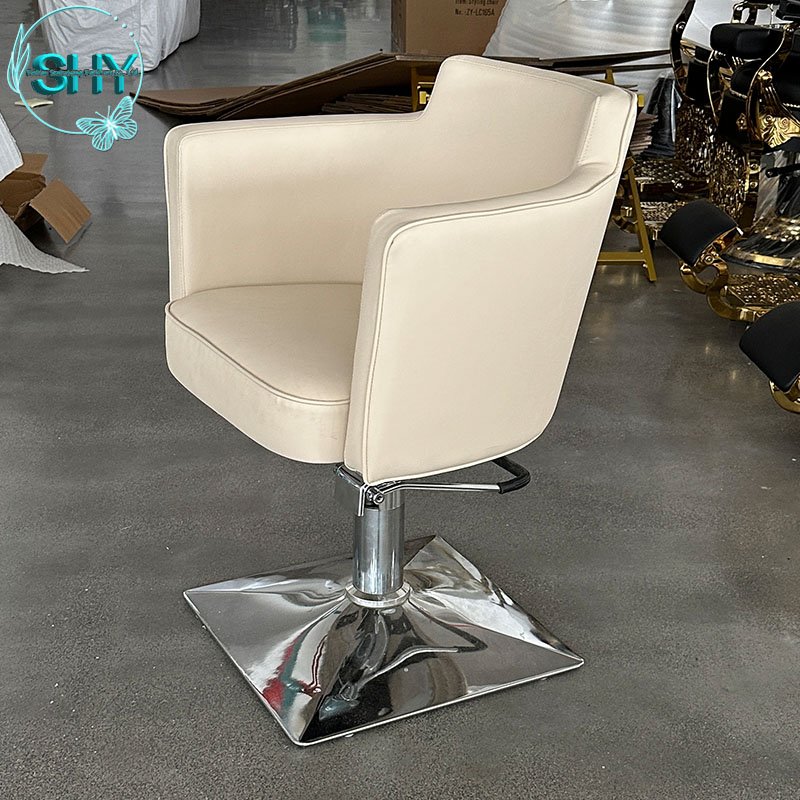 Modern Reclining Barber Chair New Adjustable Salon Furniture Steel Leather Hairdressing Styling Chair for Barbershop