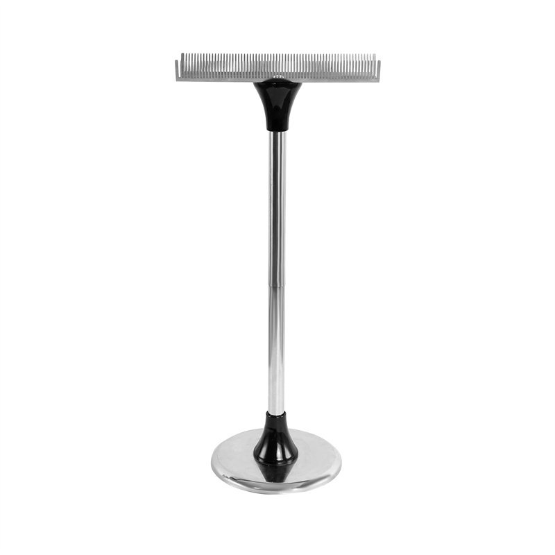 Hairdressing supplies metallic hair extension display rack for shop