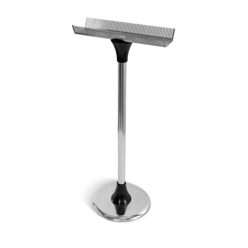 Hairdressing supplies metallic hair extension display rack for shop