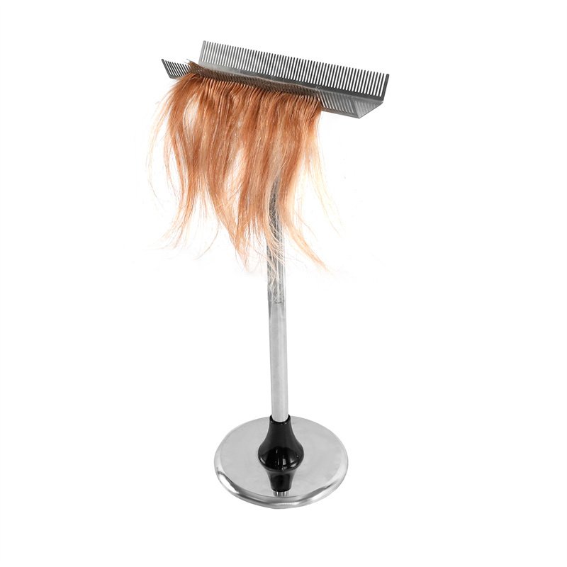Hairdressing supplies metallic hair extension display rack for shop