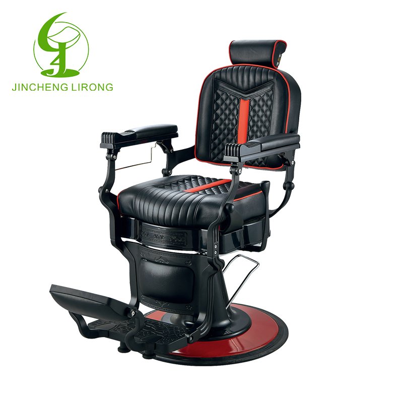 JINCHENG wholesale Portable professional model barber chair custom beauty salon black hair cutting chair