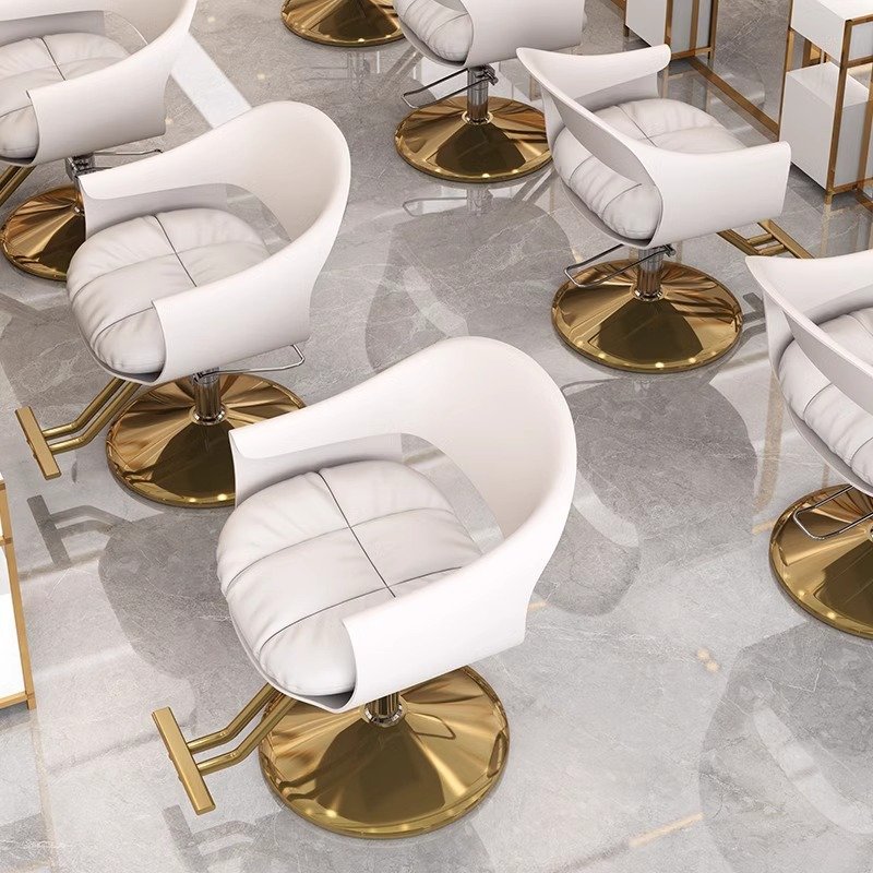 Luxury Stylist 360 Degree Rotating Chairs Hydraulic Pump Beauty Salon Chair Hair Salon Gold Chair for Barber Shop