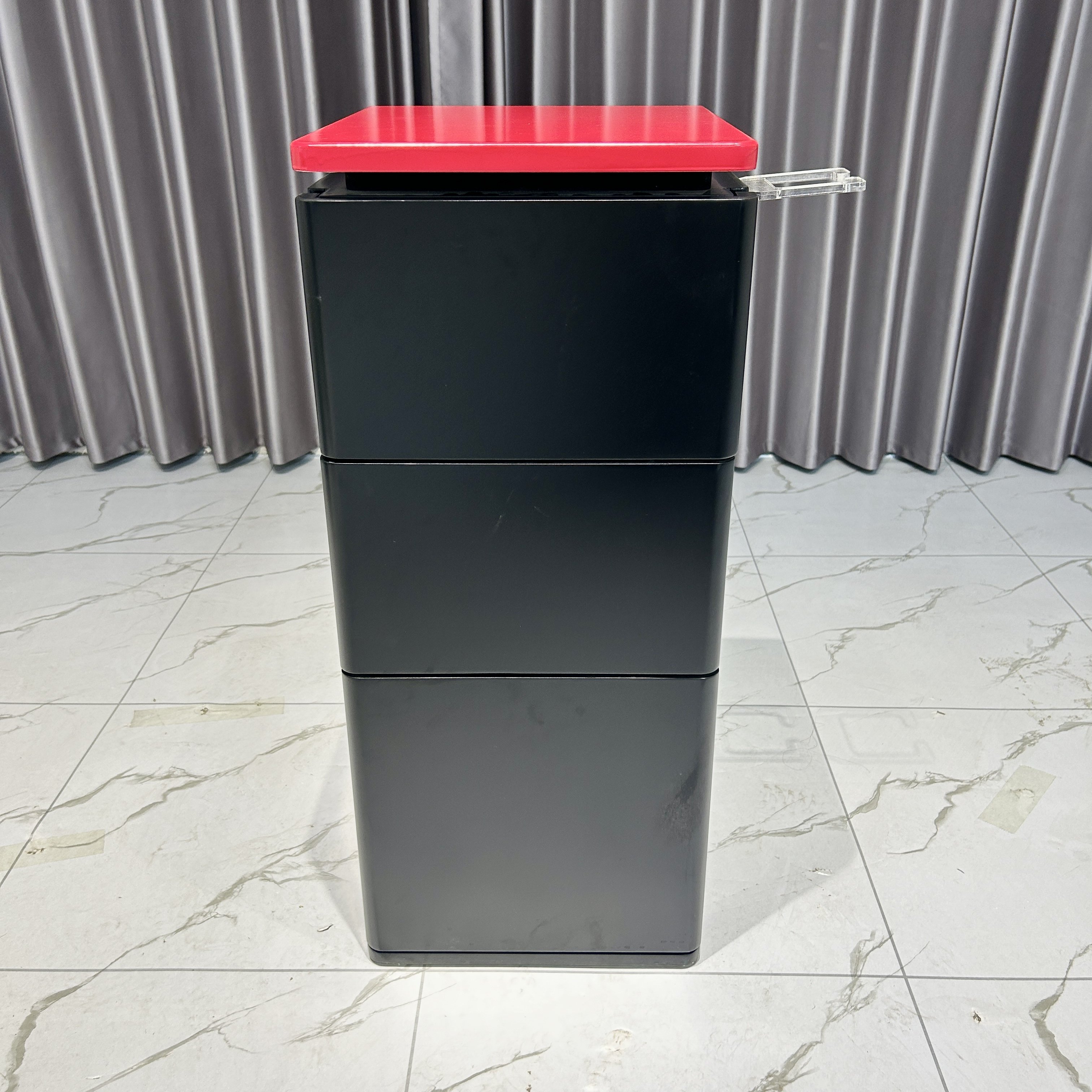 Barber cart Simple barbershop trolley Hairdresser cabinet with salon drawers Wooden cabinet