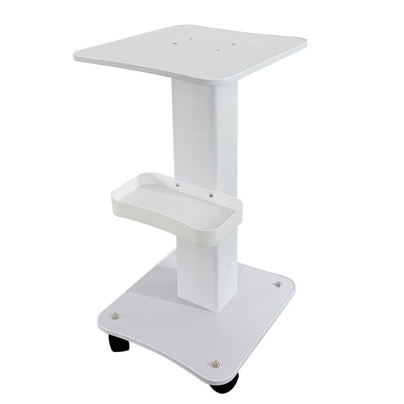 White 360 degree antiskid silence trolley salon beauty carts factory price beauty trolleys