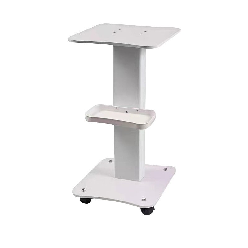 White 360 degree antiskid silence trolley salon beauty carts factory price beauty trolleys