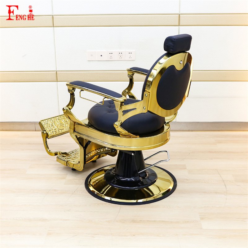 Hot sale Wholesale gold barber chair for man price chairs for barber shop vintage barber chairs
