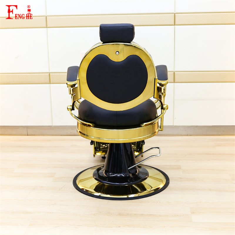 Hot sale Wholesale gold barber chair for man price chairs for barber shop vintage barber chairs