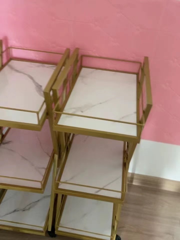 Beauty Tools Collecting Salon Trolley Hairdressing Spa Cart Organizer Multi-function Manicure Cart Storage Holders