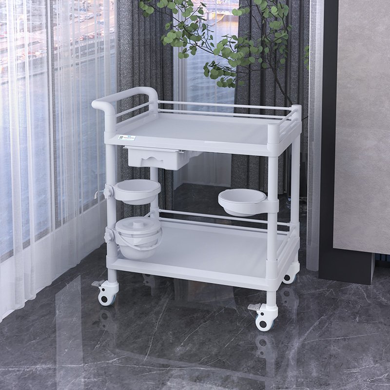 New custom beauty salon equipment Professional cart ABS Plastic spa Facial beauty White gray factory wholesale cart