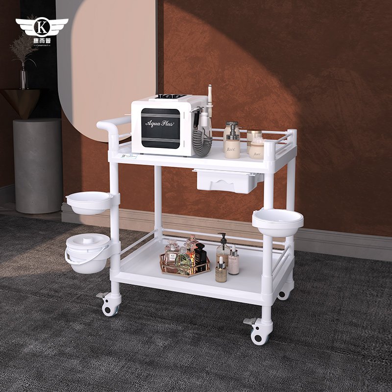 New custom beauty salon equipment Professional cart ABS Plastic spa Facial beauty White gray factory wholesale cart