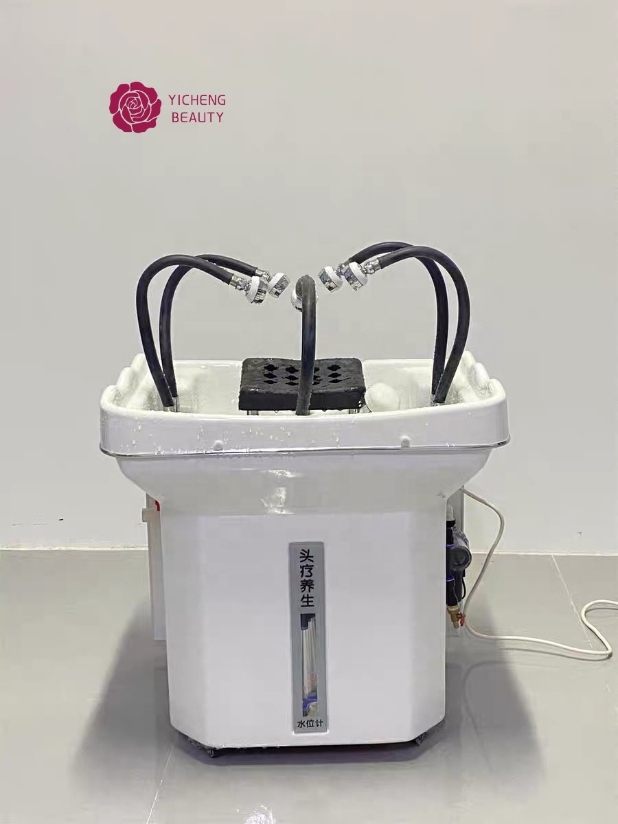 Yicheng beauty New style spa furniture mobile hair wash shampoo basin Portable Shampoo Basin Accessories With Heater Good