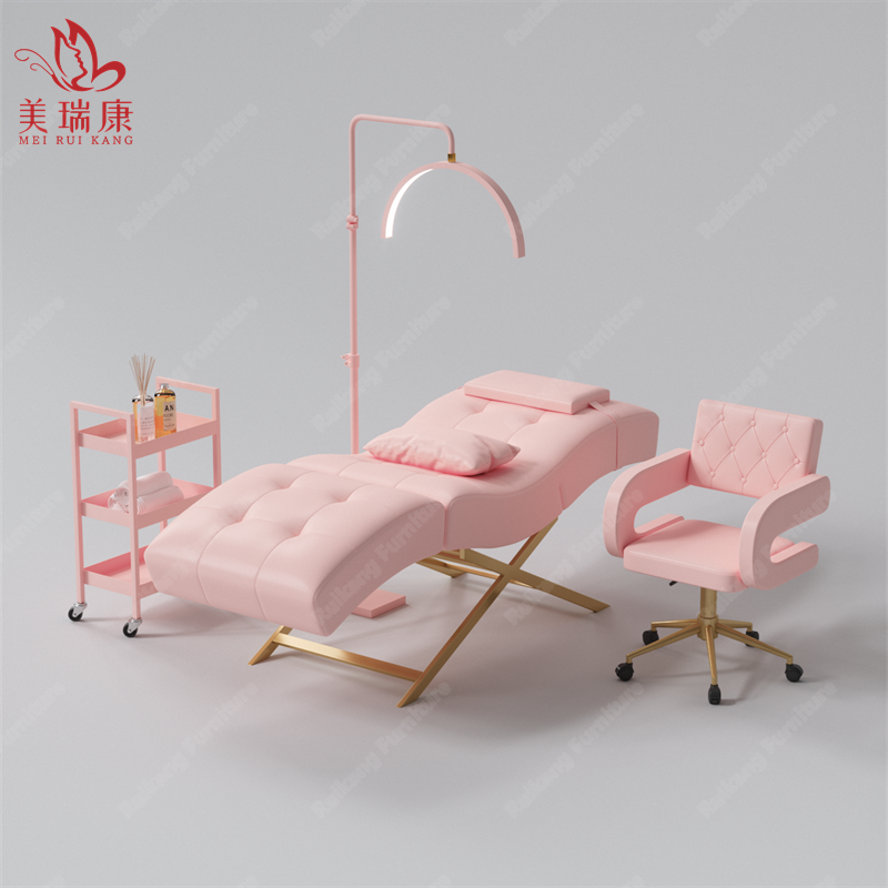 New Model S Beauty bed Ergonomic lounge chair Beauty Tattoo beauty bed head is adjustable
