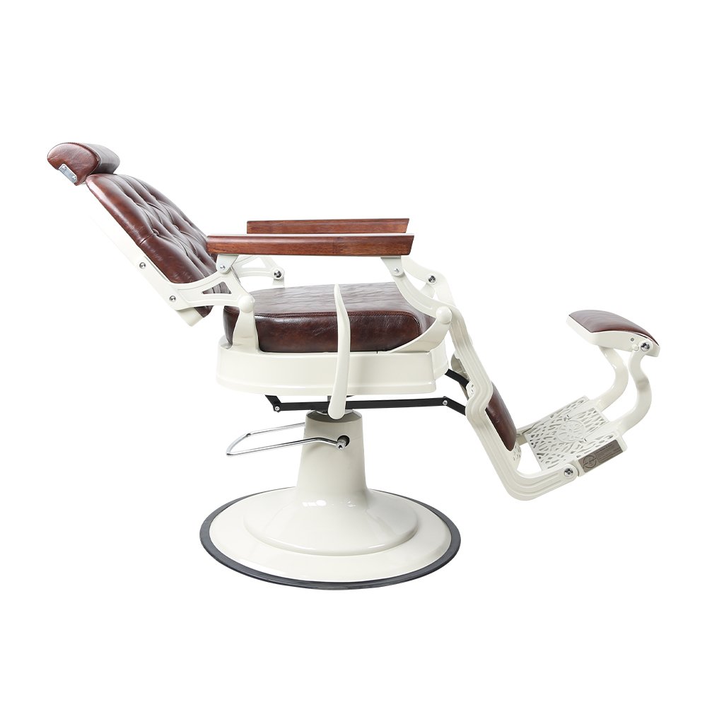 White frame retro vintage salon barber chair salon furniture