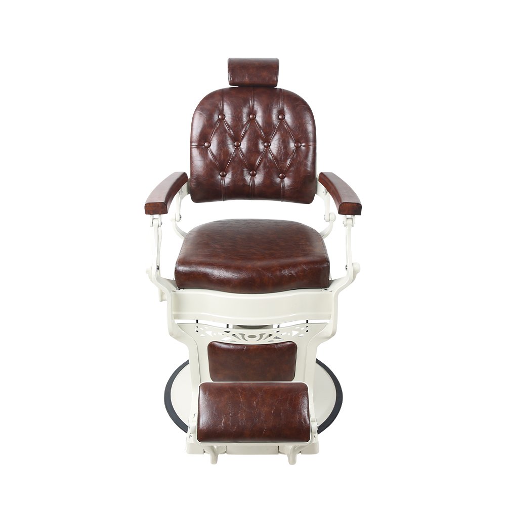 White frame retro vintage salon barber chair salon furniture