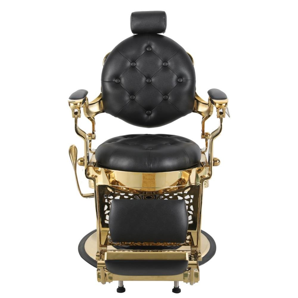Retro style adjustable aluminum alloy barber chair hairdressing chair reclining beauty chair
