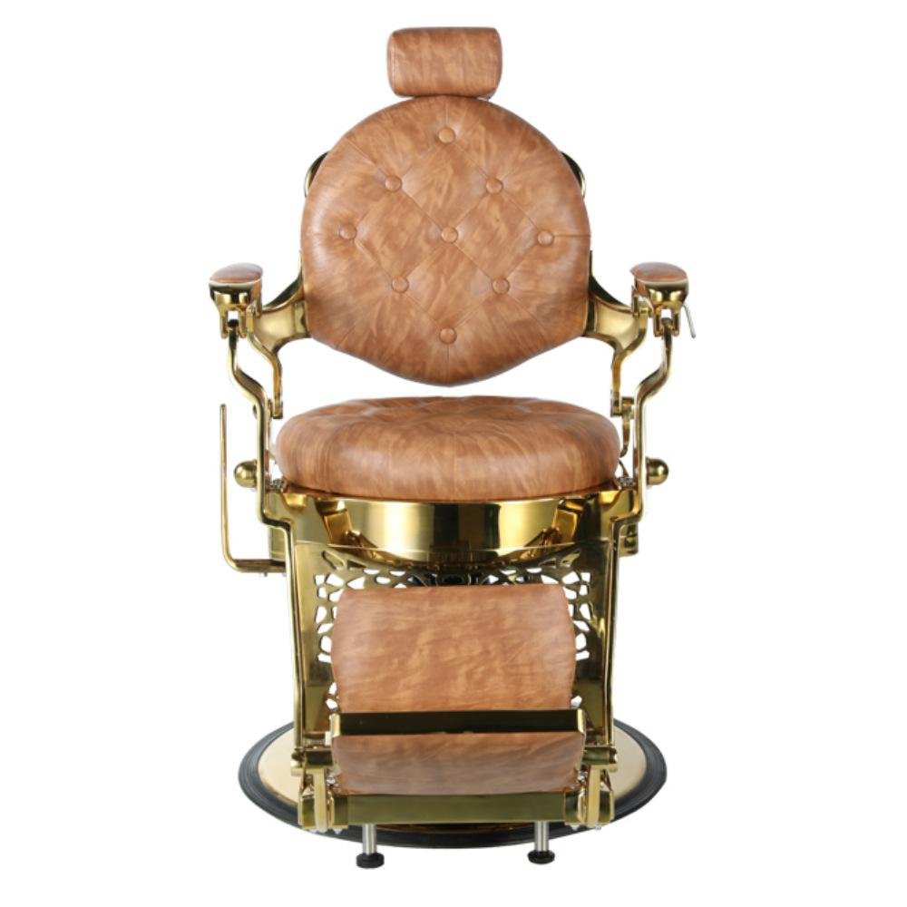 Retro style adjustable aluminum alloy barber chair hairdressing chair reclining beauty chair