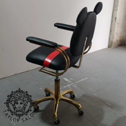High quality black salon barber chair for kid's for sale