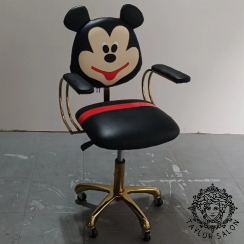 High quality black salon barber chair for kid's for sale