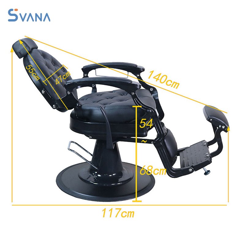 Classic Custom Color Heavy Duty Hydraulic Vintage Hairdressing Barber Chair Luxury Antique Reclining Barber Chair