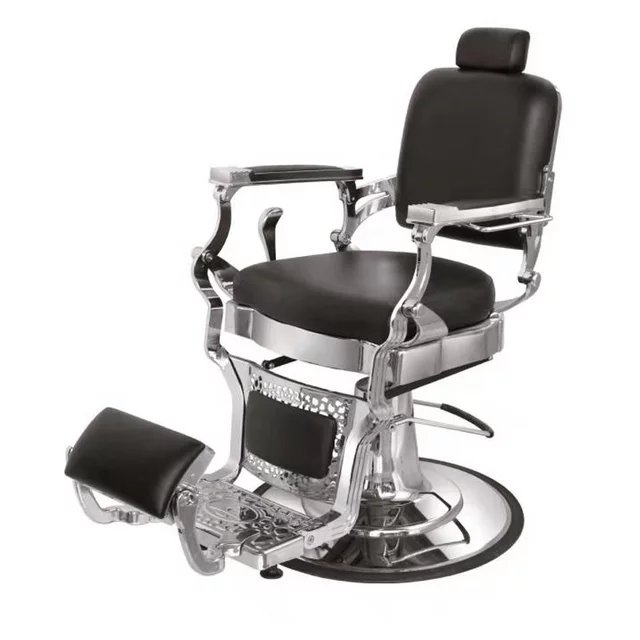 Factory best-selling classic barber chairs, hair salons, metal chairs, hydraulic recliner chairs