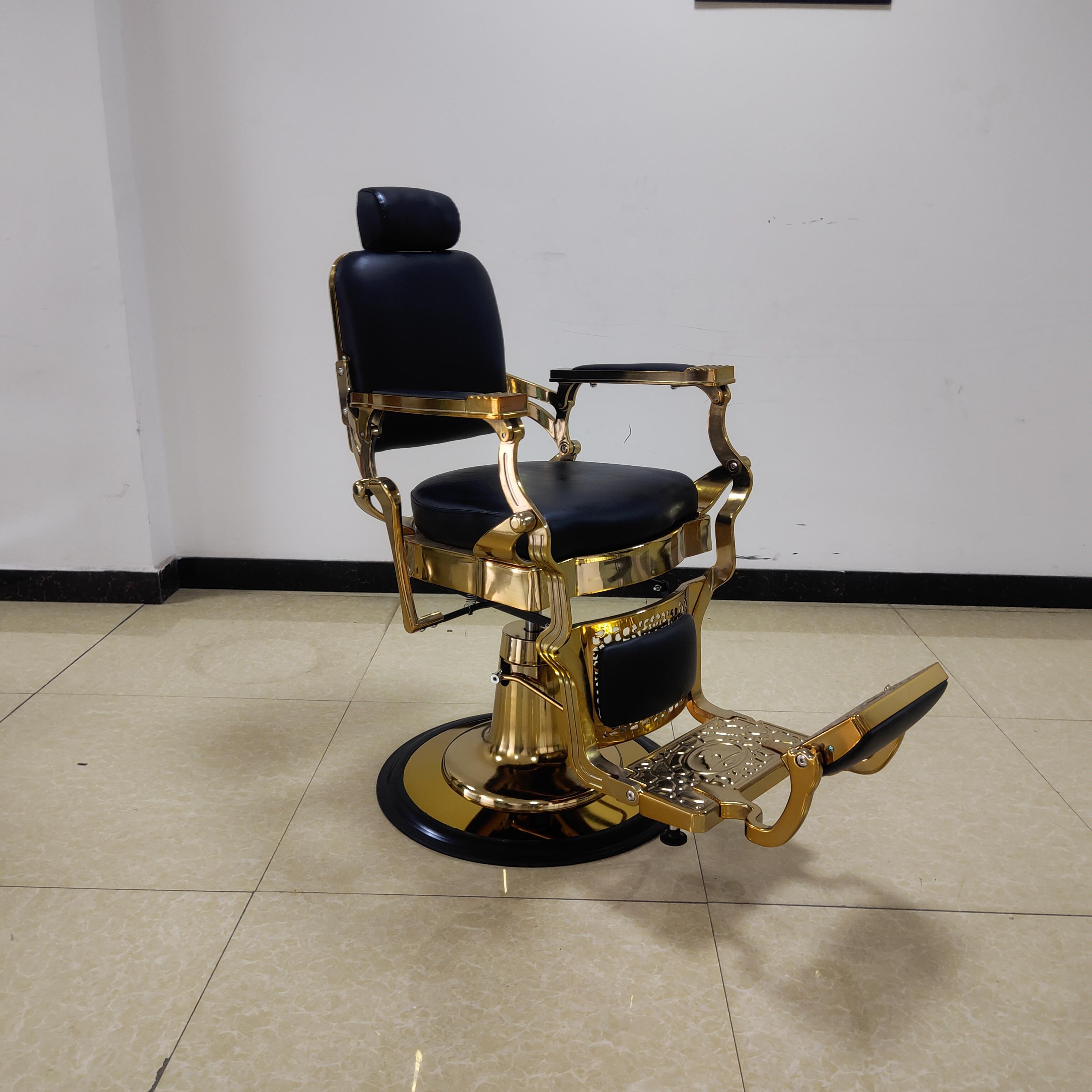 Factory best-selling classic barber chairs, hair salons, metal chairs, hydraulic recliner chairs