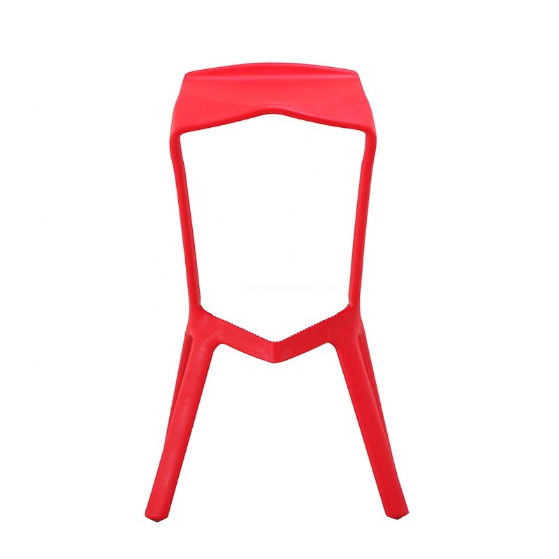 Factory Bar Furniture Modern Indoor Outdoor Stackable Black High Bar Stool Club Mini Polypropylene PP Plastic Bar Chair