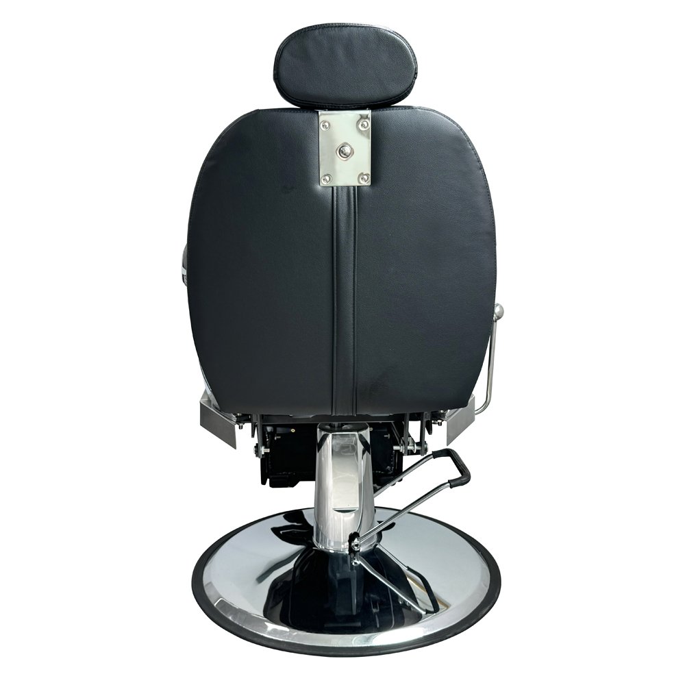 Barber chairs for men black vintage retractable backrest hair cutting chairs hydraulic pump barber chairs