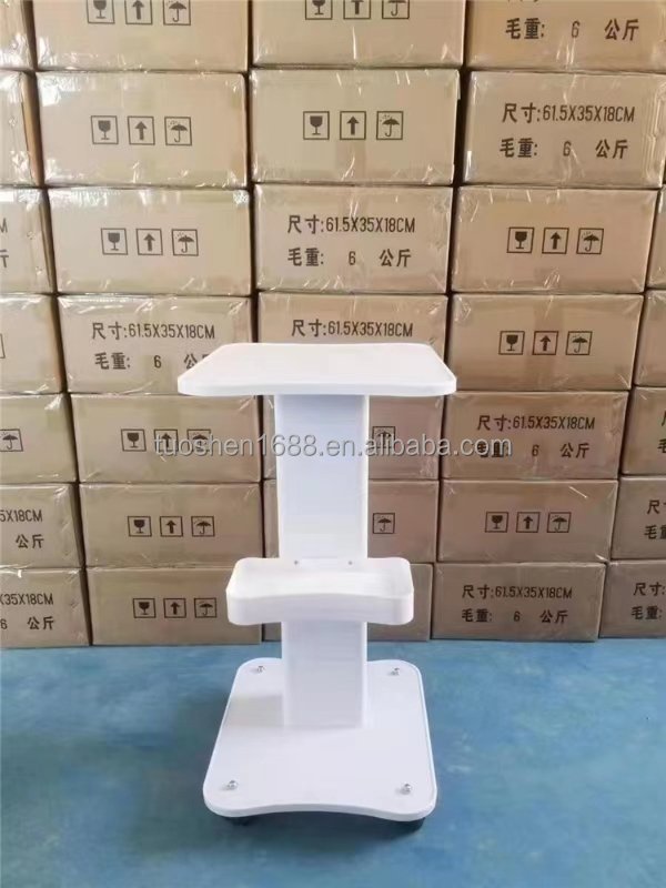 Universal Silent Wheel Beauty Tools Placing Rolling Trolley With Holder for Salon